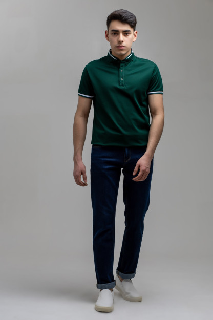 Polo qisqa qisma Terra Pro, erkaklar uchun, paxta yashil S SS21CA2N-17-39-9629