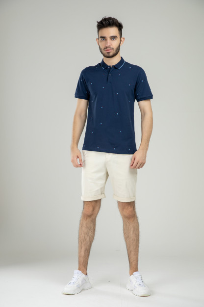 Polo qisqa qisma Terra Pro, erkaklar uchun, paxta Navy XXL SS21CA2N-17-10120