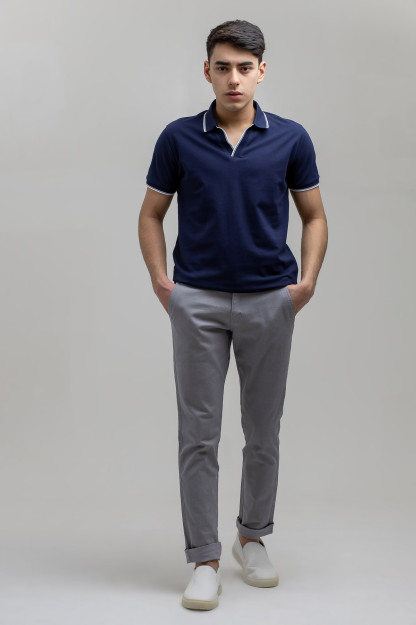 Polo qisqa qisma Terra Pro, erkaklar uchun, paxta Navy XXL SS21CA2N-17-7-9668