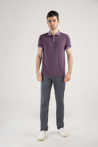 Polo qisqa qisma Terra Pro, erkaklar uchun, paxta Violet XL SS21CA2N-17-10012