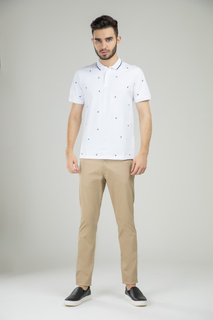 Polo qisqa qisma Terra Pro, erkaklar uchun, paxta oq L SS21CA2N-17-10120