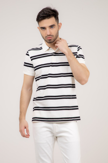 Polo qisqa qisma oq S SS22CA2N-17-1-11317