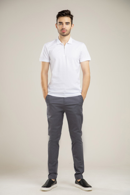 Polo qisqa qisma oq XL SS21CA2N-17-10494