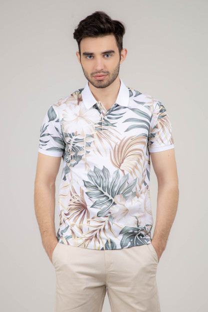 Polo qisqa qisma oq XXL SS22CA2N-17-1-11295