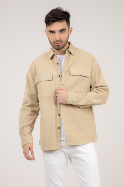 Ko'ylak uzoq qisma bej L AW21CA2N-19-10319