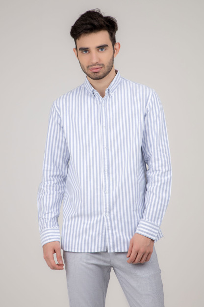 Рубашка длинный рукав Blue S SS22CA2N-19-5-10877