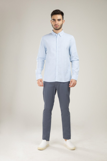 Рубашка длинный рукав Blue S SS21CA2N-19-5-9473