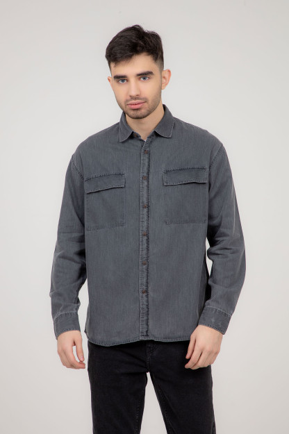 Ko'ylak uzoq ko'ylak Dark Grey XXL AW21DE2N-19-10703