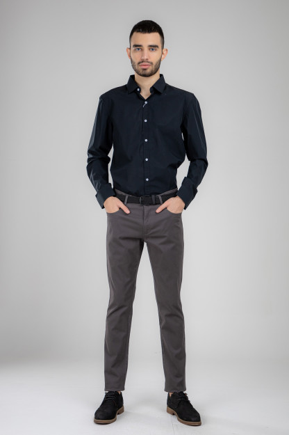 Uzoq ko'ylak Terra Pro, erkaklar uchun, paxta qora XL AW21CL2N-19-10216