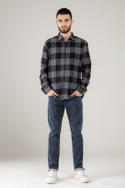 Ko'ylak uzoq qisma Terra Pro, erkaklar uchun, paxta Dark Grey M AW21CA2N-19-10527