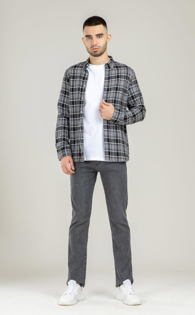 Ko'ylak uzoq qisma Terra Pro, erkaklar uchun, paxta Dark Grey XXL AW21CA2N-19-10146