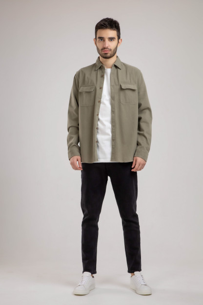Рубашка Длинный Рукав Terra Pro, для мужчин, хлопок Khaki XXL AW21CA2N-19-10142