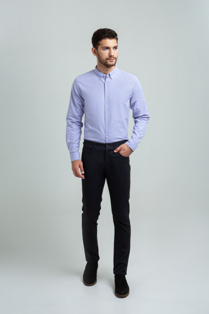 Ko'ylak uzoq qisma Terra Pro, erkaklar uchun, paxta Lilac L AW20CA2N-19-10-8602