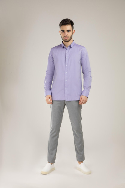 Ko'ylak uzoq qisma Terra Pro, erkaklar uchun, paxta Lilac XXL SS21CL2N-19-10-9477