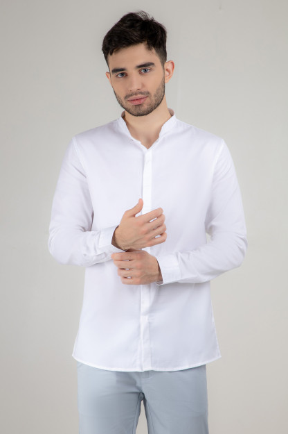 Рубашка длинный рукав White S AW21CA2N-19-10688