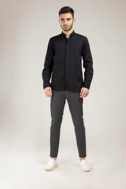 Рубашка для мужчин c Длинным Рукавом Terra Pro, хлопок Black S SS21CA2N-19-4-9462