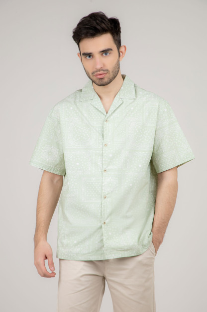 Ko'ylak qisqa qisma yashil XXL SS22CA2N-19-39-11004