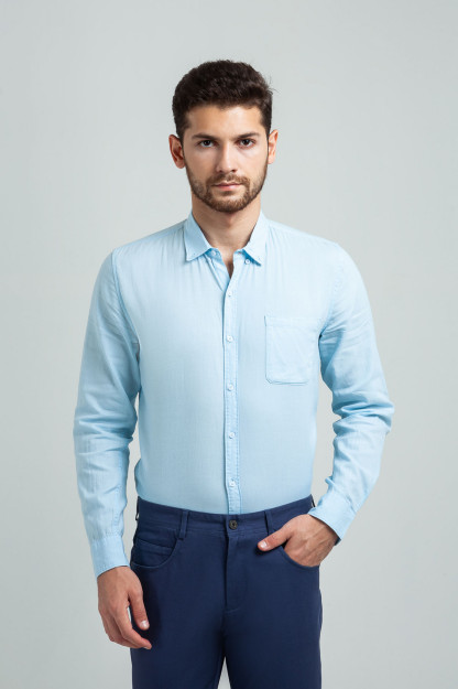 Рубашка Terra Pro, для мужчин, хлопок Blue L SS20CA2N-19-5-7255