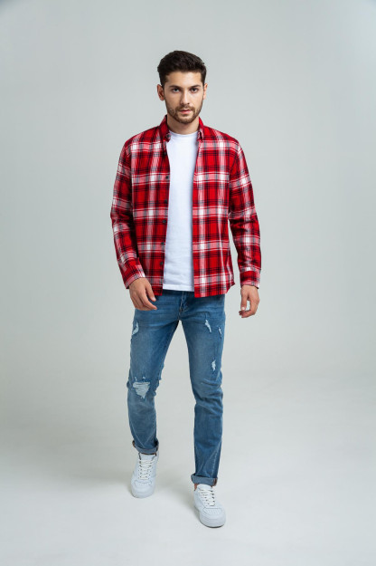 Рубашка Terra Pro, для мужчин, хлопок Red M SS20CA2N-19-12-7468