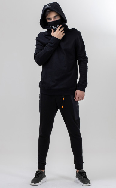 Sweatshirt qisqa uzunligi qora M AW20CA2N-2-4-8863