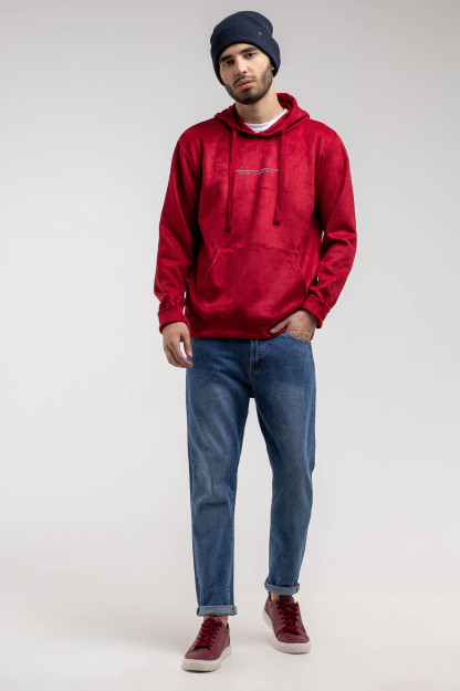 Sweatshirt qisqa uzunligi Dark qizil M AW20CA2N-2-13-9413