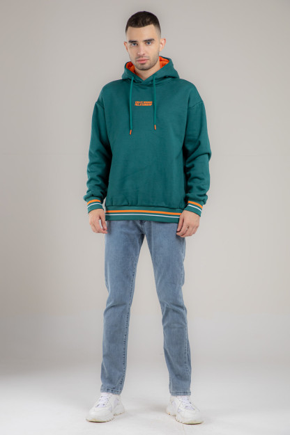 Sweatshirt qisqa uzunligi yashil M AW21CA2N-2-10407