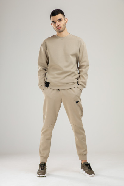 Sweatshirt qisqa uzunligi Terra Pro, erkaklar uchun, neopren bej L SS21SP2S-2-14-9750