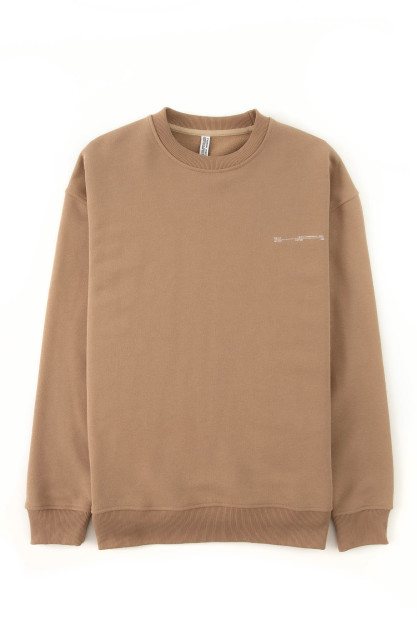 Sweatshirt qisqa uzunligi Terra Pro, erkaklar uchun, paxta bej M AW21CA2N-2-10154