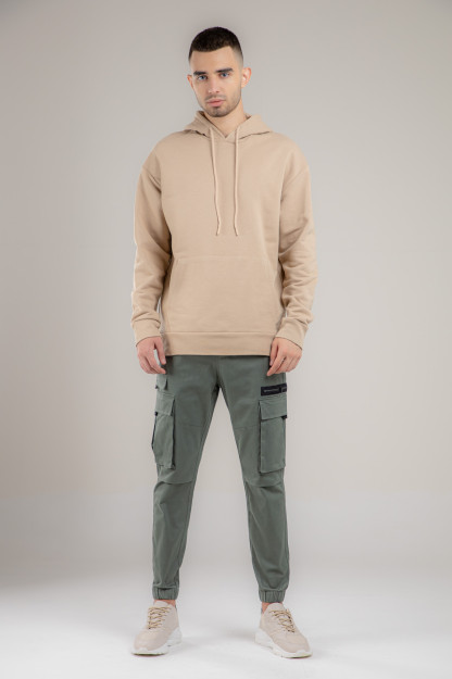 Sweatshirt qisqa uzunligi Terra Pro, erkaklar uchun, paxta bej XXL AW21CA2S-2-10196