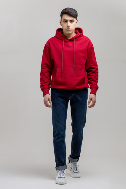 Толстовка Короткая Длина Terra Pro, для мужчин, хлопок Dark Red S SS21CA2N-2-13-9880