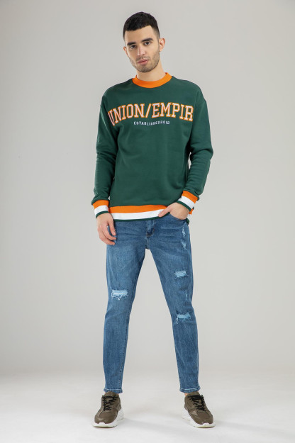 Толстовка Короткая Длина Terra Pro, для мужчин, хлопок Green XXL SS21CA2N-2-39-9592