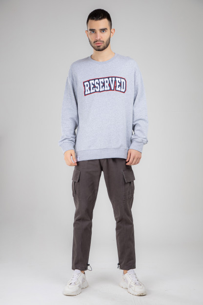 Sweatshirt qisqa uzunligi Terra Pro, erkaklar uchun, paxta Grey L AW21CA2N-2-10635