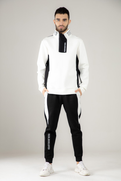 Sweatshirt qisqa uzunlik Terra Pro, erkaklar uchun, paxta oq L AW21SP2S-2-10219