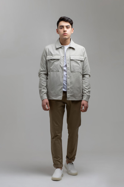 Ветровка короткая длина Beige M SS21CA1N-27-14-9503