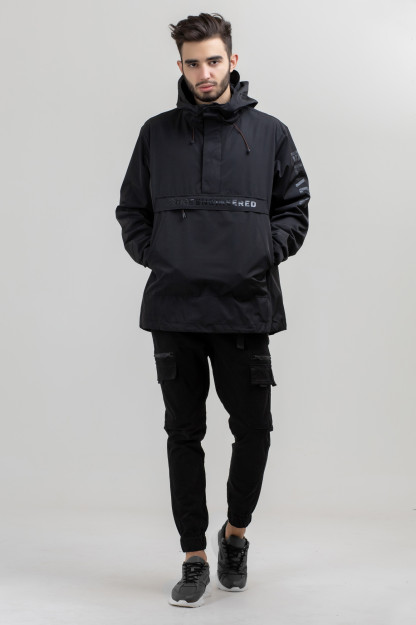 Windbreaker qisqa uzunligi qora L AW20CA1N-27-4-8909
