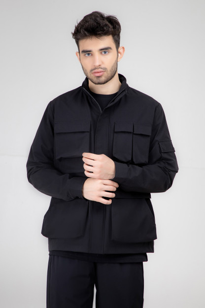Ветровка короткая длина Black L SS22CA1N-27-4-11293