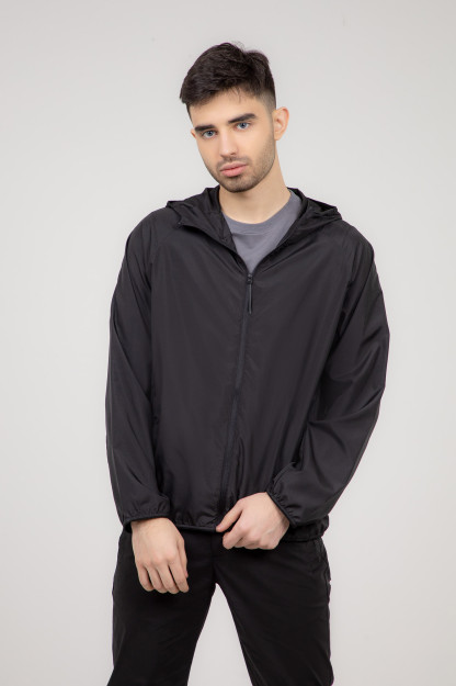 Windbreaker qisqa uzunligi qora XXL SS22CA1N-27-4-11017