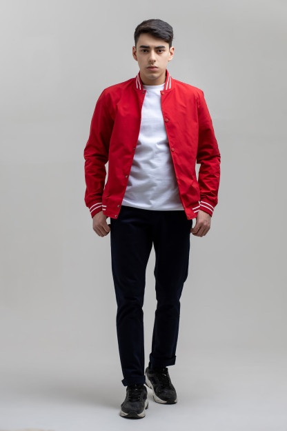 Windbreaker qisqa uzunligi Dark qizil L SS21CA1N-27-13-9505