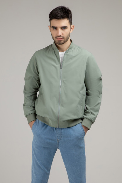 Windbreaker qisqa uzunligi yashil L SS22CA1N-27-39-11036