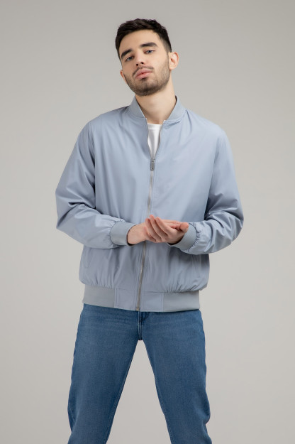 Ветровка короткая длина Light blue L SS22CA1N-27-46-11040