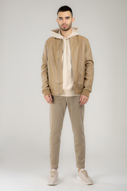 Ветровка Короткая Длина Terra Pro, для мужчин, эко кожа Beige M AW21CA1N-27-10285