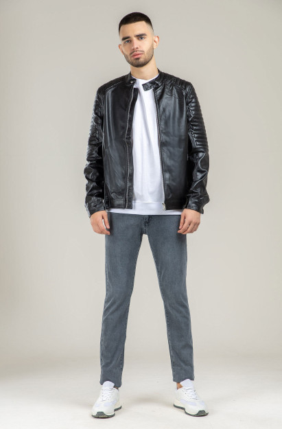Ветровка Короткая Длина Terra Pro, для мужчин, эко кожа Black S AW21CA1N-27-10278