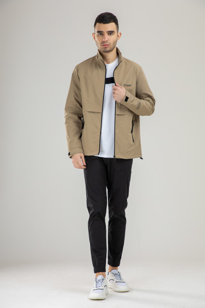 Windbreaker qisqa uzunligi Terra Pro, erkaklar uchun, Beige m yomg'ir SS21CA1N-27-14-9558