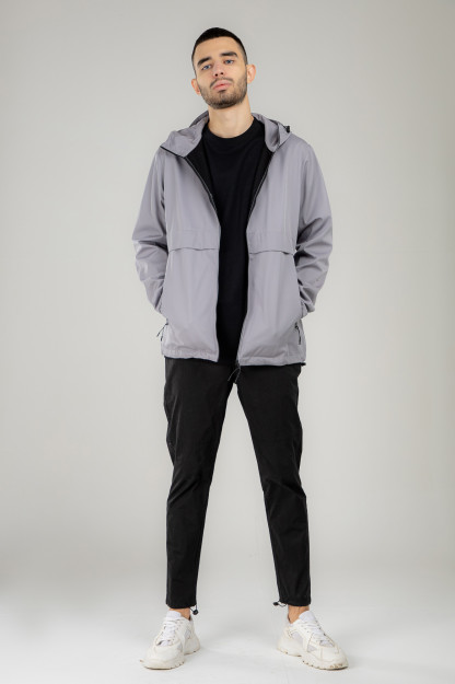 Windbreaker qisqa uzunligi Terra Pro, erkaklar uchun, Grey m yomg'ir ko'ylagi AW21CA1N-27-10362