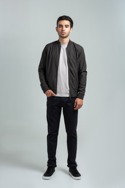 Windbreaker qisqa Terra Pro, erkaklar uchun, eko teri kulrang S SS20CA1N-27-2-7231