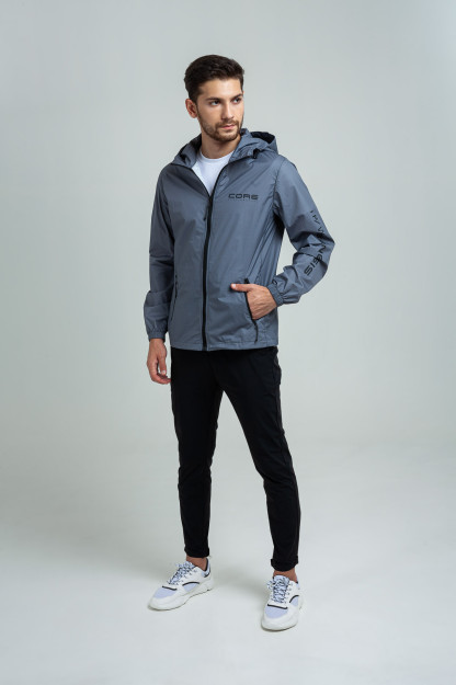 Windbreaker qisqa Terra Pro, erkaklar uchun, polyester Grey S SS20CA1N-27-3-7203