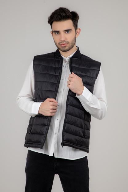 Yelek qisqa uzunligi qora L AW21CA1N-32-10978