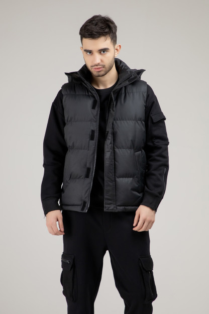 Yelek qisqa uzunligi qora S AW21CA1N-32-10689