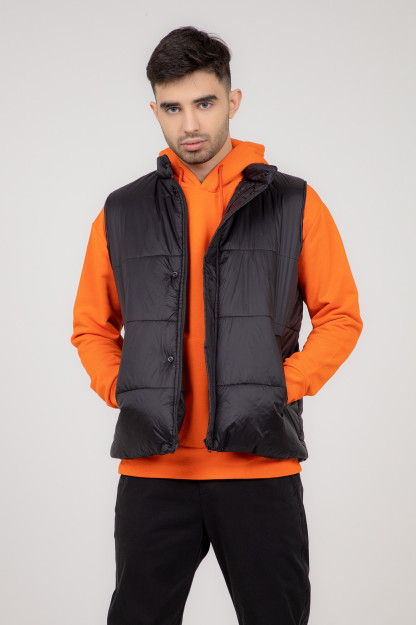 Yelek qisqa uzunligi qora XXL SS22CA1N-32-4-10865