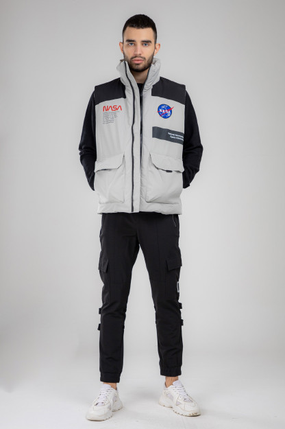 Yelek qisqa uzunligi kulrang L AW21CA1N-32-10376